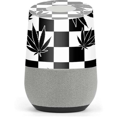 Marijuana Checkered Google Home Skin